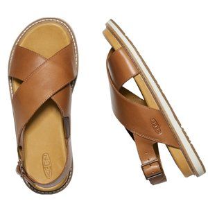 Keen Lana Cross Strap Sandal in Tan Sz 7.5